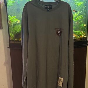 Lucky Brand Men's Dark Gray Long Sleeve Tee